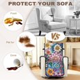 thumbnail image 7 of SCRAWLGOD Boho Mandala Print Recliner Cover Washable Recliner Chair Cover with Pocket Anti Dust Anti Scratch Reclining Chair Slipcover for Dogs, 7 of 7