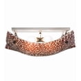thumbnail image 6 of Meyda Tiffany 160794 Chicklitz 4 Light 27" Wide Semi-Flush Bowl Ceiling Fixture - Nickel, 6 of 7