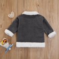 thumbnail image 4 of Bebé Niñas Niños Invierno Abrigos Patchwork Manga Larga Cuello con Botón Chaqueta con Bolsillos(Negro/9-12 mese) Nituyy Chaqueta, 4 of 4