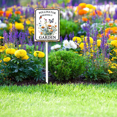 thumbnail image 3 of Eveokoki Pollinator Friendly Garden Yard Sign with Metal Stakes, 8in×12in Sturdy Aluminum Lawn Signs, Butterfly Retro Metal Sign Garden Sign, Funny Garden Aluminum Decor, 3 of 6