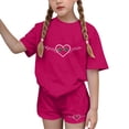 thumbnail image 1 of Vestido de manga corta para niños Día de San Patricio impreso manga corta cuello redondo y pantalones conjunto, vestido de niños casual, 1 of 6