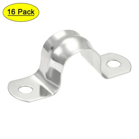

Uxcell 18mm(0.7 ) 201 Stainless Steel 2 Holes Rigid Pipe Strap Tension Tube Clamp 16 Pack