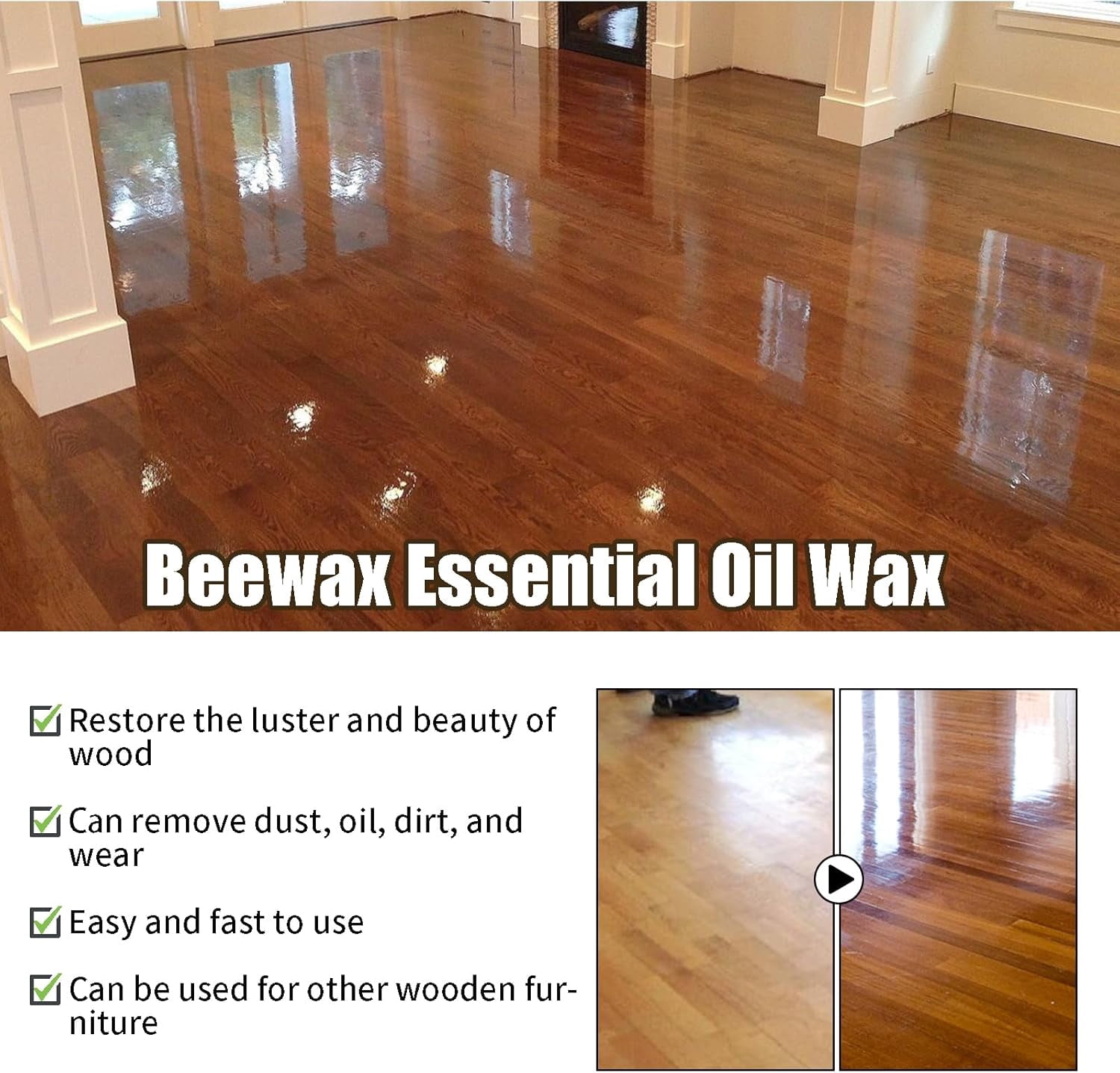 YZEGDCH Clearance under $10 Natural Beeswax Care Spray & Restorer Beeswax Spray Furniture Wood Polish Non-Toxic & Eco-Friendly for Wood Floors Furniture Tables Cabinets,3pcs