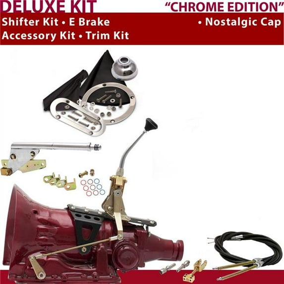 American Shifter 700R4 Shifter Kit 8 in. E Brake Cable Trim Kit for D637E