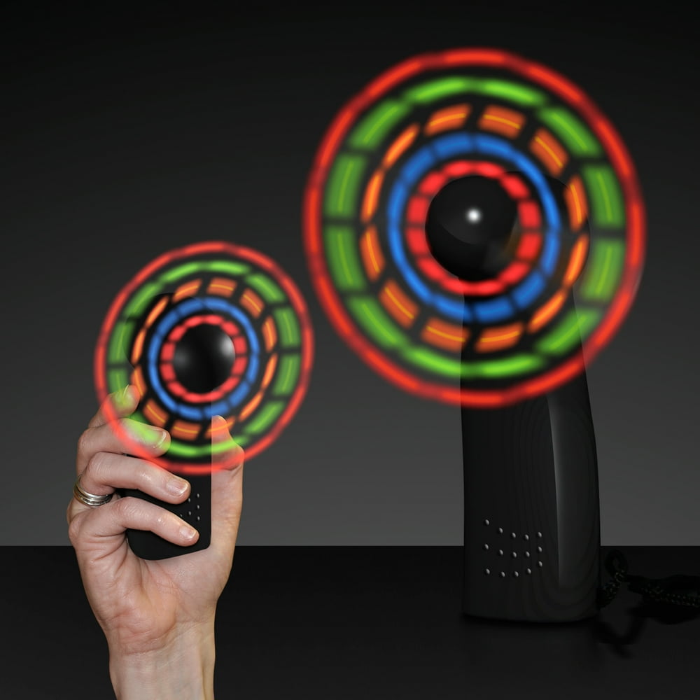 FlashingBlinkyLights Light Up LED Mini Handheld Fan