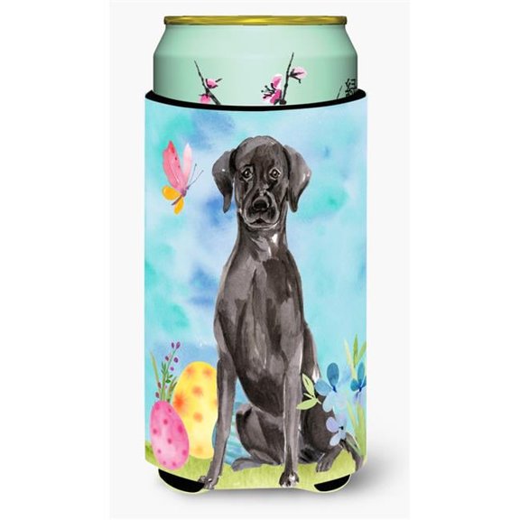 Black Labrador Easter Tall Boy Beverage Insulator Hugger