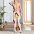 thumbnail image 4 of Salouo Donut Print Pajama Pants for Men, Lounge Pants Elastic Waistband Casual Men's sleepwear Loungewear Sleep Pajama Pant -Large, 4 of 7