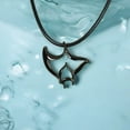 thumbnail image 3 of Hematite "Big Ray" Manta Ray Ocean Theme Sea LIfe Pewter Pendant Necklace Hematite Finish, 3 of 8