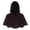 v#56Coffee153, variant on Rggeeun Adults Cape Solid Color Hooded Short Sleeve Cropped Open Front Smooth Lightweight for Halloween Indoor Activities Fashion Capes,Red,One Size