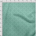 thumbnail image 4 of oneOone Polyester Spandex Dusty Teal Green Fabric Asian Tile Traditional Sewing Fabric By The Yard Printed Diy Clothing Sewing Supplies 56 Inch Wide, 4 of 4