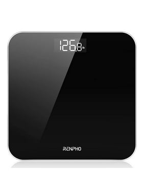 RENPHO Digital Body Weight Scale, Highly Accurate Scale for Weight, LED Display Weight Measurements, Round Corner Design, Anti-Slip, 400 lb