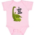 thumbnail image 3 of Inktastic I Love my Dad with Baby and Daddy Brontosauruses Boys or Girls Baby Bodysuit, 3 of 5