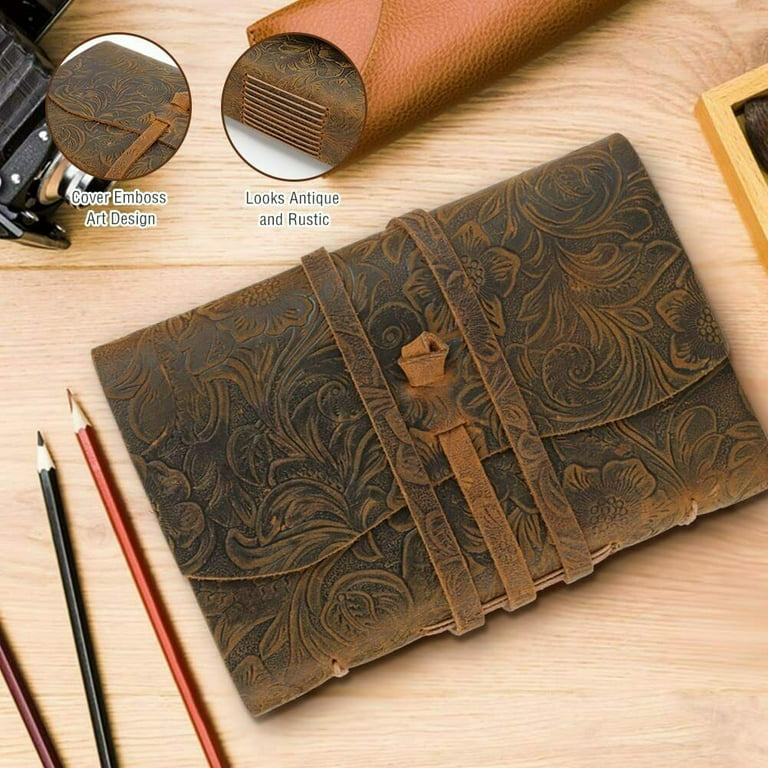 Number-one Vintage Leather Journal Antique Handmade Leather Bound