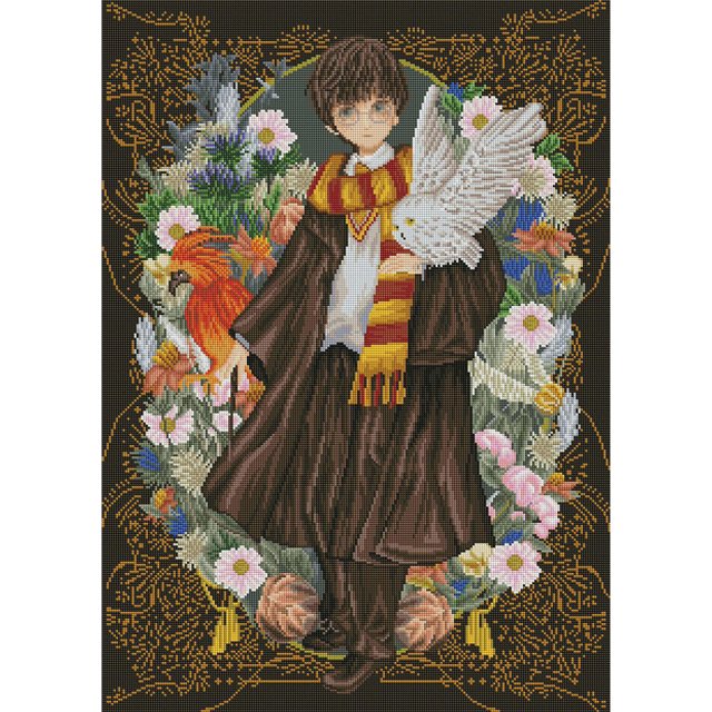 Hilo de bordar Kit completo de punto de cruz de Harry Potter de algodón ecológico de 11 quilates Hugtrwg Para estrenar