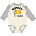 thumbnail image 3 of Inktastic When Can I Eat Tacos Baby Boys or Girls Long Sleeve Baby Bodysuit, 3 of 5
