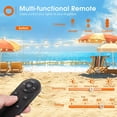 thumbnail image 3 of 48 FT Solar String Lights Outdoor Waterproof with Remote&USB Port Solar Patio Lights Long Last for 20+Hrs, 3 Light Modes, Dimmable Solar Lights for Outside Backyard Party, 3 of 7