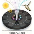 thumbnail image 3 of 3W Solar Fountain for Bird Bath, 2026 Upgrade Floating Solar Water Fountain with 6 Nozzles & 4 Fixed Rods, Solar Bird Bath Fountains for Garden, Outdoor, Pool, Pond, Fish Tank and Patio, 3 of 7