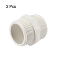 thumbnail image 3 of Unique Bargains Pipe Fitting,G1-1/4 x G1-1/4 Male Thread Adapter Connector White 2Pcs, G1-1/2xG1-1/2, 3 of 3