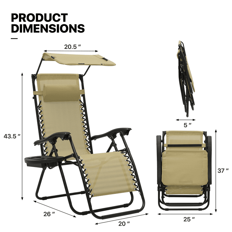 Cream zero online gravity chair