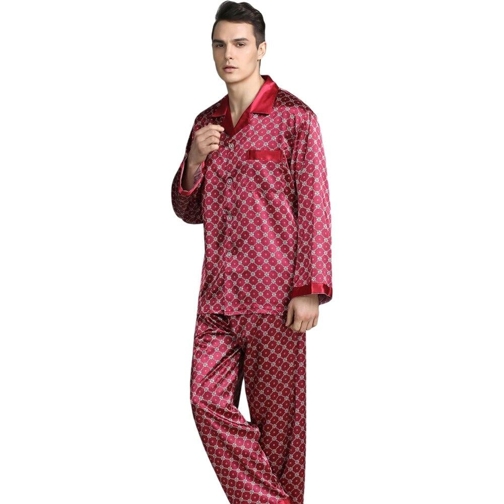 kleuring rol Begroeten Sales Promotion!Men's Silk Pajama Male Sets Pajamas Silk Sleepwear Modern  Style Soft Pajamas Men Comfortable Nightgown Male Clothes B XL - Walmart.com