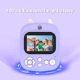 thumbnail image 4 of ¡Precios Reducidos!, Cámara de impresión sin tinta de alta definición de 1080p para niños de 2,4 pulgadas Cámara de impresión con dos cámaras 8 veces electrónica con 3 rollos de papel de impresión, 4 of 9