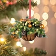 thumbnail image 6 of OAVQHLG3B Artificial Christmas Hanging Basket Ornaments,Christmas Tree Decoration Creative Christmas Wood Ornaments Hanging Decoration Gift, 6 of 6