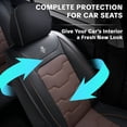 thumbnail image 2 of 2018 for HONDA CIVIC Car Seat Cover, Waterproof PU Leather Full Set of 5 Seats Non-slip Protect and Upgrade Seats, Car Seat Covers, 4-Door Sedans Only, Protect Car Seats, 2 of 9