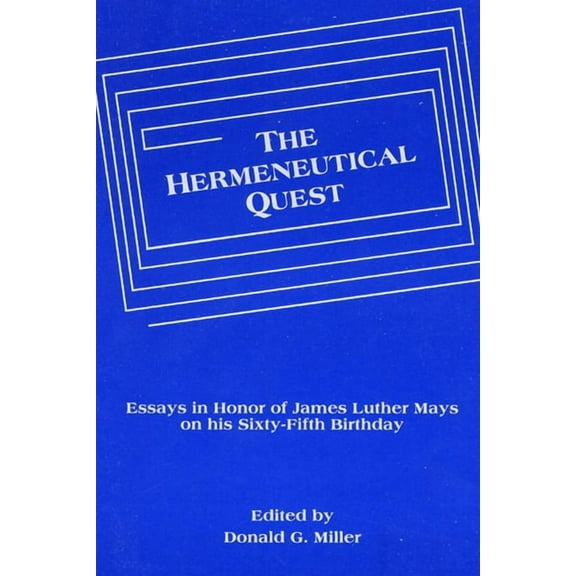Princeton Theological Monograph: The Hermeneutical Quest (Paperback)