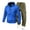 Blue+Army Green, variant on Dovford Men's Waterproof Golf Rain Suit Rain Gear Jacket and Pant Outdoor Lightweight Hooded Raincoat