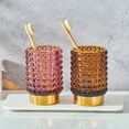 thumbnail image 4 of Organizador de brochas de maquillaje LEICURACE Vintage Glass Cup, 4 of 9
