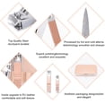 thumbnail image 4 of Juego de manicura, kit de cortaúñas para cuidado personal, 9 piezas, juego de pedicura profesional, kit de aseo, regalo para familiares, amigos, familias, padres, esposas, novias, 4 of 5