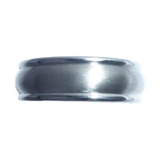 Titanium Double Line Wedding Band, 7mm