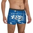 thumbnail image 4 of Salouo Happy New Year 2024 (4) Print Men's Boxer Briefs,Breathable Underwear Elastic Waistband Briefs for Men -X-Large, 4 of 8