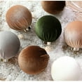 thumbnail image 5 of Velvet Christmas Ball Ornaments Set-Shatterproof Xmas Tree Decorations with Flocked Design,Retro Holiday Party Decor Assortment for Christmas Tree Hanging,Winter Home Decor for Festive Season, 5 of 5
