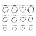 thumbnail image 4 of COREBAY-Metal Cookie Cutters Set- Heart, Star, Round, Flower - 12Pcs Cookie Cutters - Heart Star Cookie Cutter Round Small Cutter Flower Cookie Cutter for Baking., 4 of 6