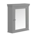 thumbnail image 6 of Teamson Home Stratford Contemporary Wall-Mount Removable Wooden Medicine Cabinet with Mirrored Door, Gray, 6 of 7
