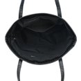 thumbnail image 2 of Bolso de mano de piel sintética suave para mujer, negro, 2 of 5
