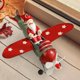 thumbnail image 5 of Adorno colgante en miniatura de avión de hierro para decoración navideña para árbol y dormitorio. Estilo D, 5 of 9