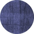 thumbnail image 1 of Ahgly Company Indoor Round Abstract Blue Modern Area Rugs, 3' Round, 1 of 4
