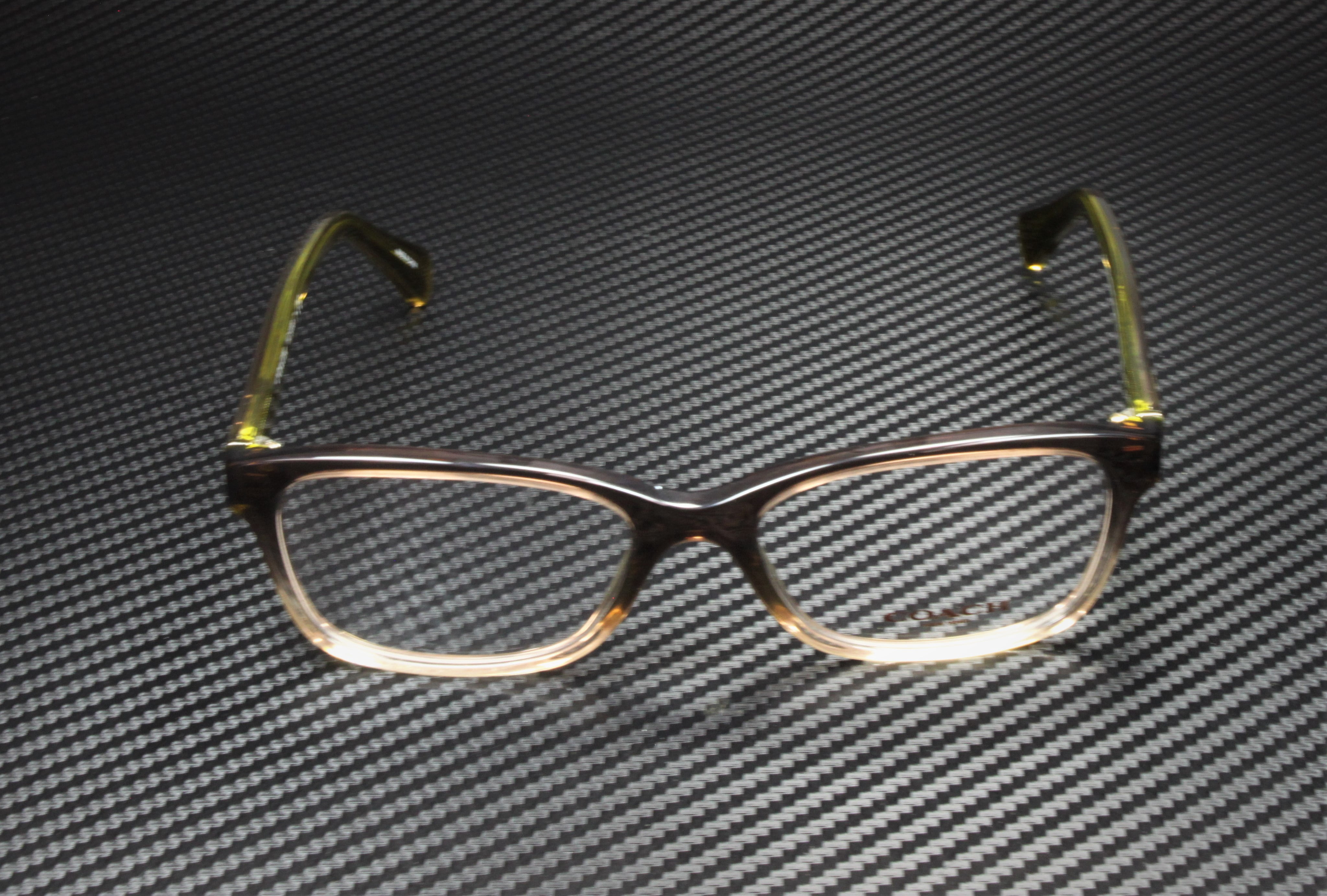 COACH HC 6089 5400 OLIVE BROWN GRADIENT PLASTIC RECTANGLE EYEGLASSES 51MM W/CASE Coach Eyeglasses HC 6089 5400 Olive Brown Gradient/Olive  main image 2