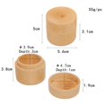 thumbnail image 2 of MasteelfCA Proposal Ring Box Keepsake Gift Wooden Simple Wedding Ring Bearer Box for Wedding Engagement Party, 2 of 7
