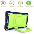 thumbnail image 5 of Kids Case for Samsung Galaxy Tab A 8.0 inch 2019 Tablet SM-T290/T295, Dteck 360 Degree Swivel Handle Grip Stand Heavy Duty Rugged Shockproof Case with Carrying Shoulder Strap, Navy/Green, 5 of 9
