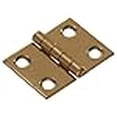 thumbnail image 3 of The Hillman Group 851189 3/4-Inch x 1-Inch Solid Brass Broad Hinge, Bright, Brass Finish, 3 of 3