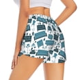 thumbnail image 3 of Disketp Modern Furniture Print Women's Shorts Workout Shorts for Athletic Gym Running Shorts with Phone Pockets X-Large, 3 of 8
