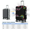 thumbnail image 6 of Lsque Geometry Dash Printed Luggage Cover, Travel Luggage Protector,Scratch and Dirt Resistant, Fits 18-32 Inch Luggage - X-Large, 6 of 9