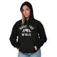 thumbnail image 4 of Save the Winos Rhinoceros Wine Lover Hoodie Sweatshirt Women Brisco Brands M, 4 of 6