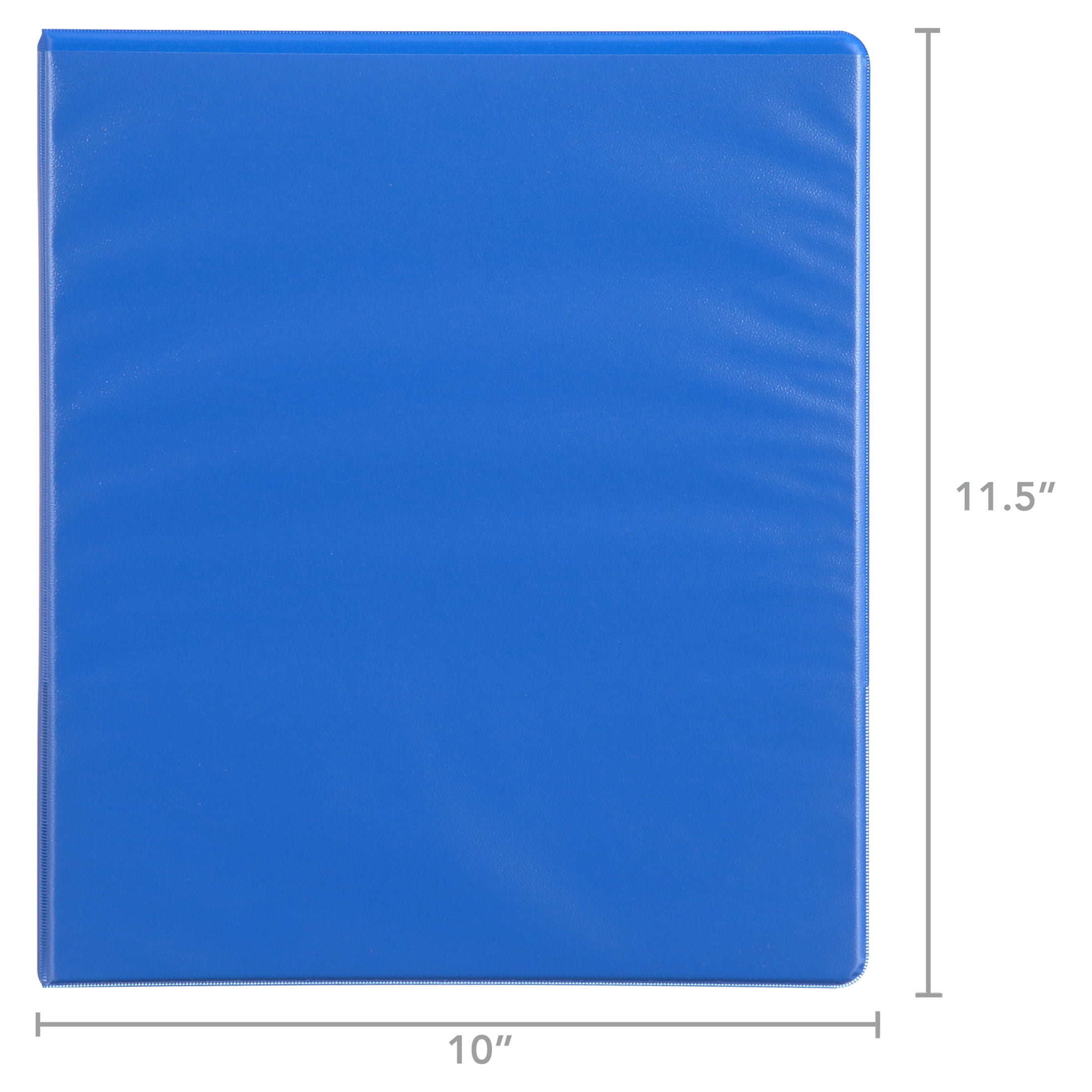 Pen + Gear 0.5 inch 3-Ring Durable View Binder,  Slant D-Ring,  Blue, 4 Pack