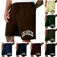 thumbnail image 5 of Turilly Men's Summer Shorts Shorts Casual PolyesterLace-up Elastic Waist Pocket Exercise Fitness Home Half Shorts Pants XL, 5 of 5