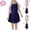 Style3-Navy girl swimsuits, variant on Mceream Girls Swimsuit Short Sleeve One Piece Quick Dry Surfing Swimwear Sports Coverage Beach Rash Guard Bathing Suit Zipper Front Swim Dress 2-11 Years