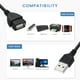 thumbnail image 2 of Cable de extensión USB, paquete de 10 unidades, macho a hembra, USB A 2.0 de 1,5 m, 2 of 4